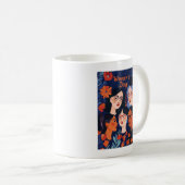 Mug Floral Blue Journée internationale des femmes (Devant droit)