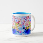 Mug floral Blues (Devant droit)