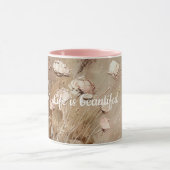 Mug Floral Boho Beige Blanc (Centre)