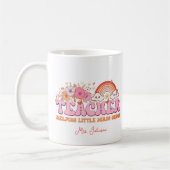 Mug Floral Boho Rainbow Journée mondiale des enseignan (Gauche)