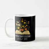 Mug Floral Book A New Chapter Begins Retired Retiremen (Gauche)