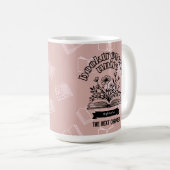 Mug Floral "Booktroverts Unite" (Devant droit)