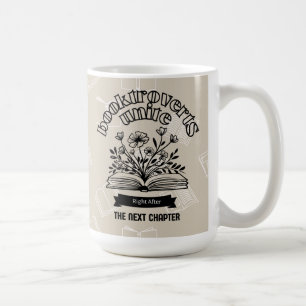 Mug Floral "Booktroverts Unite"