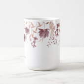 Mug Floral Botanique Feuillage Tendance Monogrammé (Centre)