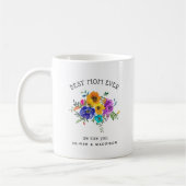 Mug Floral brillant et audacieux 'Meilleure maman jama (Gauche)