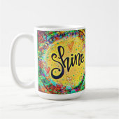 Mug Floral brillant Plutôt Inspirant Jaune amusant (Gauche)