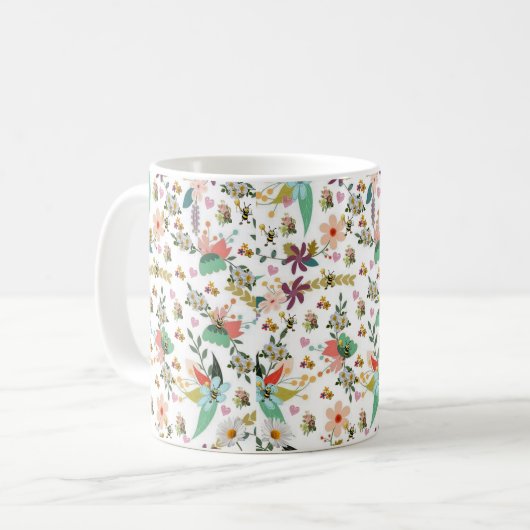 Mug floral Bumblebee (Devant gauche)