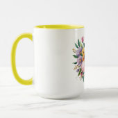 Mug Floral Butterfly Design  (Gauche)