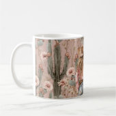 Mug Floral cactus rose cowgirl occidentale (Gauche)