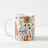 Mug Floral Chat Orange Mignon | Art Populaire Scan (Gauche)