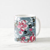 Mug Floral Chic : Petits Arrière - plans en fleurs (Devant droit)