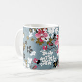 Mug Floral Chic : Petits Arrière - plans en fleurs (Devant gauche)