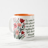 Mug Floral Chrétien (Devant gauche)