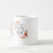 Mug Floral Christian Inspiration Bible Verse (Devant gauche)