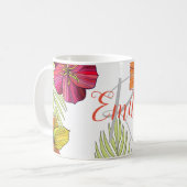 Mug Floral d'Aloha hawaïen (Devant gauche)