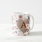 Mug Floral d'aquarelle rétro (Devant droit)