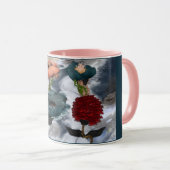 Mug Floral d'art Abstrait (Devant droit)