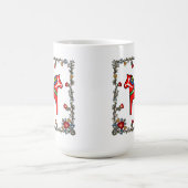 Mug Floral de Bunad norvégien avec Dala Horse (Centre)