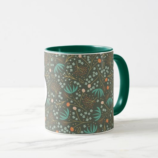 Mug Floral de Christmas (Devant droit)
