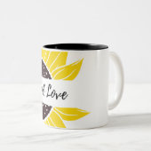 Mug floral de deux tonnes (Devant droit)