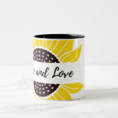 Mug floral de deux tonnes (Centre)