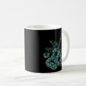 Mug Floral de fleurs tropicales Ukulele Uke Hawaiian (Devant droit)