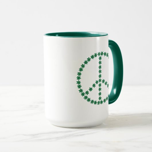 Mug Floral de la paix (Devant droit)