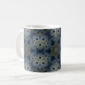 Mug Floral de marguerite bleu antique (Devant gauche)