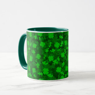 Mug Floral de trèfle à quatre feuilles moderne
