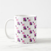 Mug floral d'éléphant rose (Gauche)