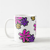 Mug floral d'éléphant rose (Gauche)