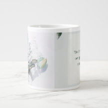 Mug Floral Délicat avec une belle citation
