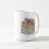 Mug floral des femmes chrétiennes avec versets de  (Devant droit)