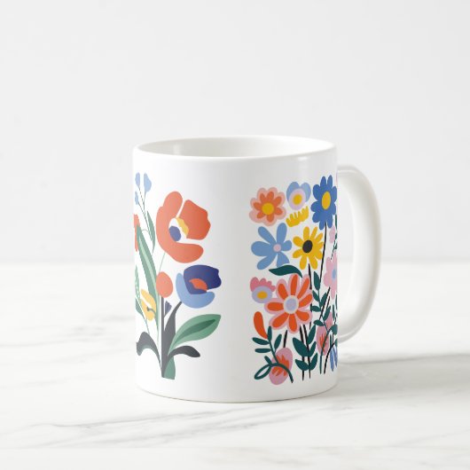 Mug Floral Design (Devant droit)