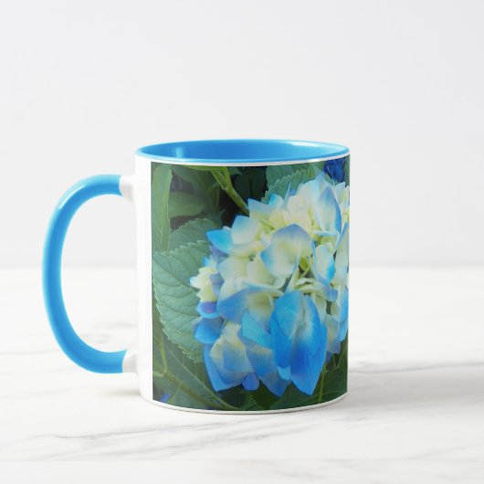 Mug Floral d'Hydrangée Bleue (Gauche)