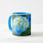 Mug Floral d'Hydrangée Bleue (Devant gauche)