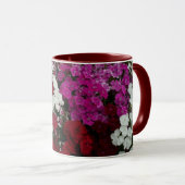 Mug Floral Dianthus blanc, rose et rouge (Devant droit)