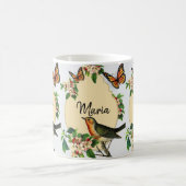 Mug floral d'oiseaux victoriens (Centre)