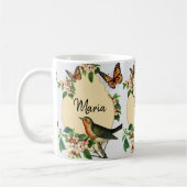 Mug floral d'oiseaux victoriens (Gauche)