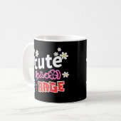 Mug Floral Drôle et Plein de Rage (Devant gauche)