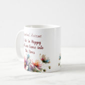 Mug  Floral Educational Assistant Pink  Personalize (Devant gauche)