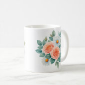 Mug "Floral Elegance Tea Cup" (Devant droit)