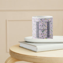 Floral Elegant Classy Monogram H lilac w/phrase