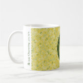 Mug Floral Elegant Classy Monogramme C jaune avec phra (Gauche)