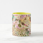 Mug Floral empreinte de léopard tropical hawaïen (Centre)