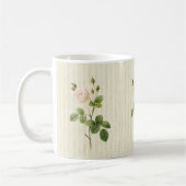 Mug floral en bande beige (Gauche)