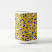 Mug floral en jaune et violet (Centre)