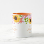 Mug floral-Enregistrer la date (Centre)
