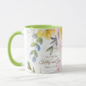 Mug floral-Enregistrer la date (Gauche)