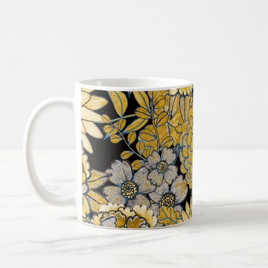 Mug Floral Ethnique : Texture Créative De Paisley. (Gauche)